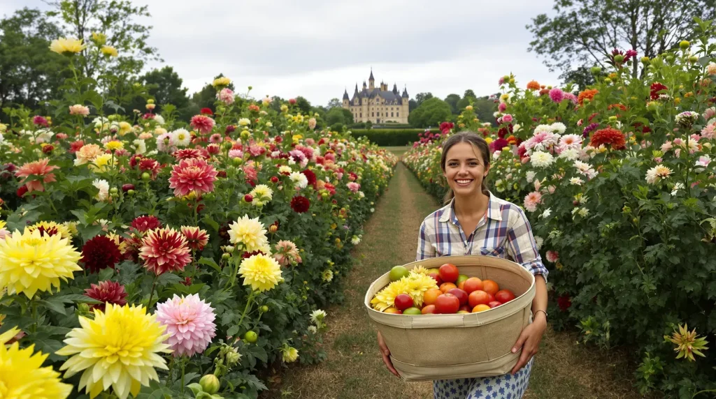 Avec 400 variétés de dahlias et un conservatoire de la tomate, ce château du Val de Loire est un authentique jardin d'Éden