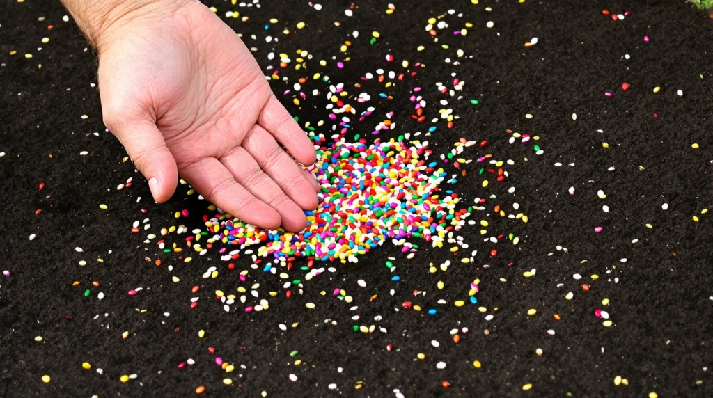 Je n'ai jamais vu des fleurs pousser si vite à partir d'une seule poignée de graines !