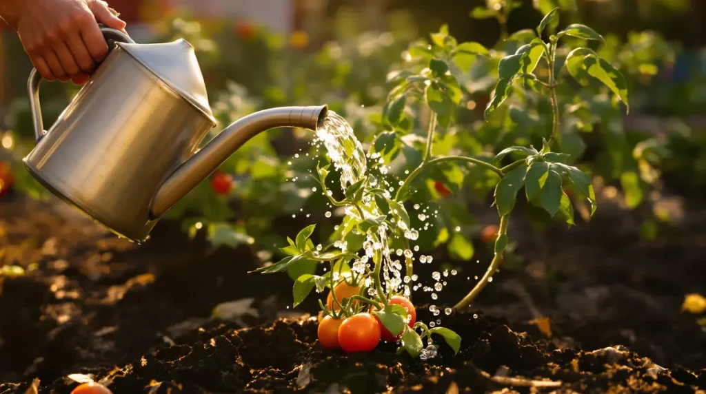 Tomates plus grosses et encore plus savoureuses : ajoutez juste 3 cuillères de ce produit dans l’eau