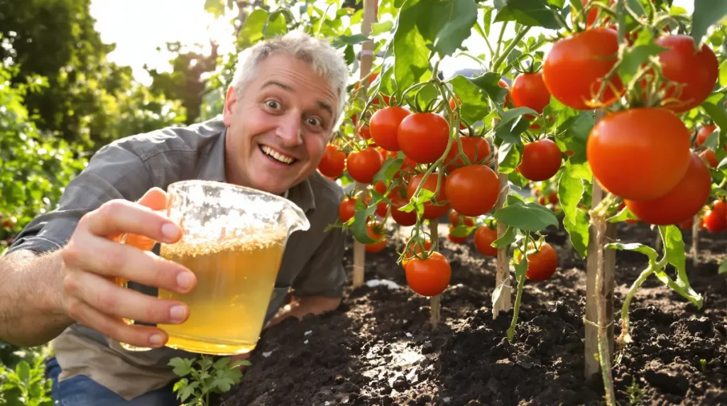 Tomates plus grosses et encore plus savoureuses : ajoutez simplement 3 cuillères de ce produit à l’eau