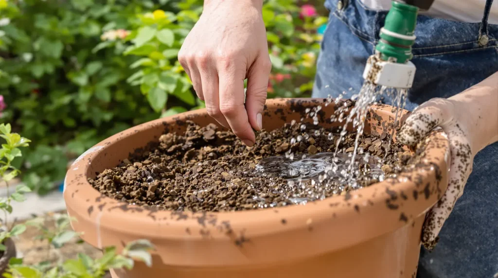 J'étalais du marc de café pour nourrir mes plantes : en grattant la croûte au bout d'un mois, j'ai compris pourquoi elles crevaient de soif